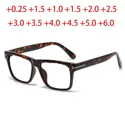 Rettangolo donna Tom occhiali da sole uomo Shades occhiali da sole quadrati neri prescrizione ipermetropia 0 + 0.25 + 0.5 + 1.0 a + 6