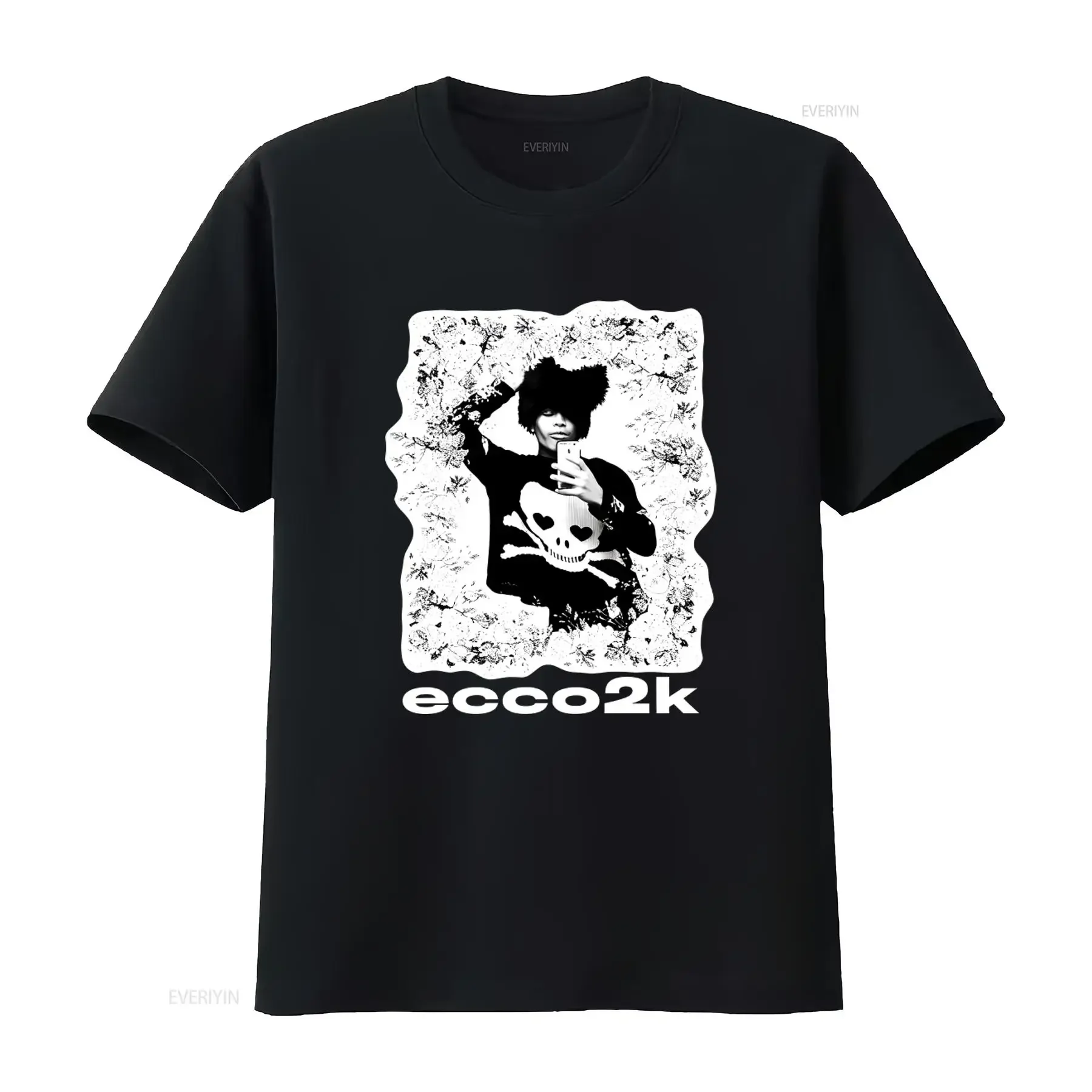 Ecco2K T Shirt Unique Skull Print Design Color Options Available Under Heaven Bladee Drain Gang Sad Boys Yung Lean Merch