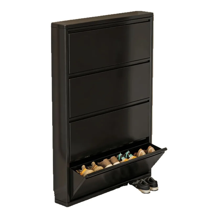Ultra-thin shoe cabinet household entrance narrow entrance cabinet