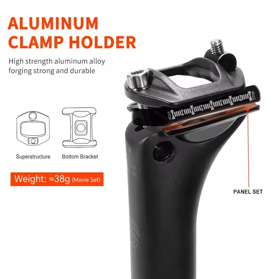 

TOSEEK C60 Carbon Fiber MTB Seatpost Matte Bicycle Seat Tube 27.2mm 31.6mm 350 400mm Road Bike Mountain Bike Parts Accessories