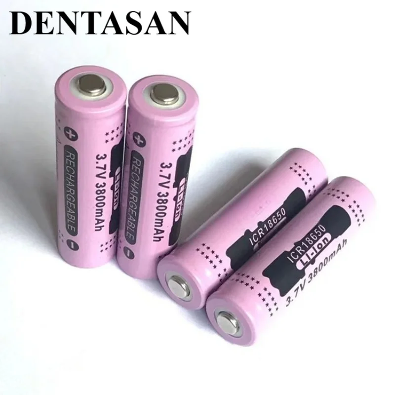 

3,7 В, 3800 мАч, 18650, литиевая батарея с плоской головкой и заостренной головкой, подходит для фонарика, цифрового вентилятора, батареи для фар