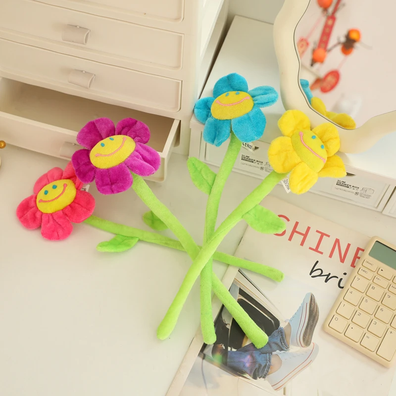 الكرتون محاكاة الخبز ألعاب من نسيج مخملي زهرة الشمس نبات الورد ديكور المنزل PP القطن لعب لينة للأطفال