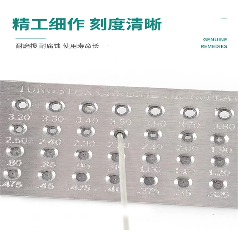 Imagem -03 - Tungsten Carbide Wire Drawplate para Fazer Jóias Round Retangle Hexagon Oval Square Shape Jewelry Tool 1pc