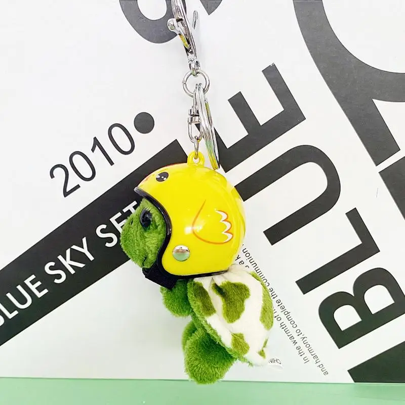 Kawaii Sea Turtle Keychain Cute Animal Plush Key Chain Individualization Mobile Phone Charm Kids Toys Car Keyrings Children Gift