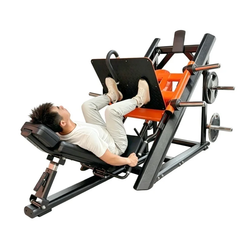 Commercial Use Large Steel Fixed Loader Leg Press Machine Plate Loaded Large Steel Fixed Legs Commercial Use Leg Press Machine