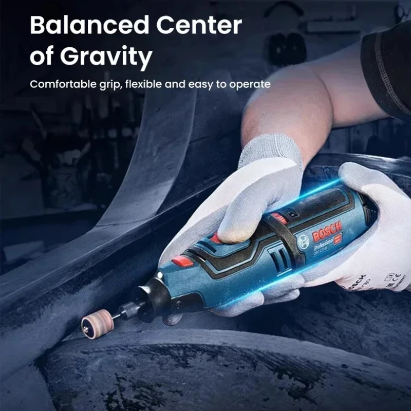Портативная аккумуляторная прямая шлифовальная машина BOSCH GRO12V-35, 35000 об/мин, высокоскоростной прецизионный инстр