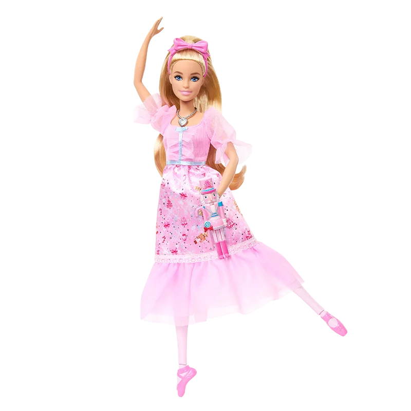 nouvelle-poupee-barbie-authentique-nutcracker-ballet-clara-cheveux-blonds-avec-nœud-rose-collection-periphery-jouet-cadeau