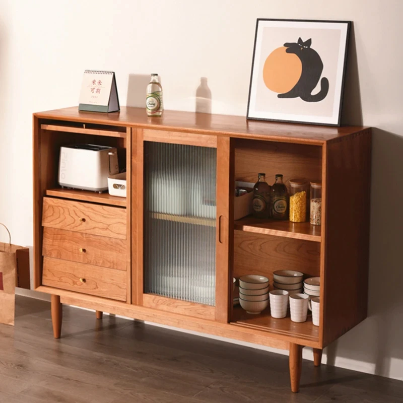 

Японский деревянный шкаф для ресторана, простой шкаф из белого дуба и вишневого дерева