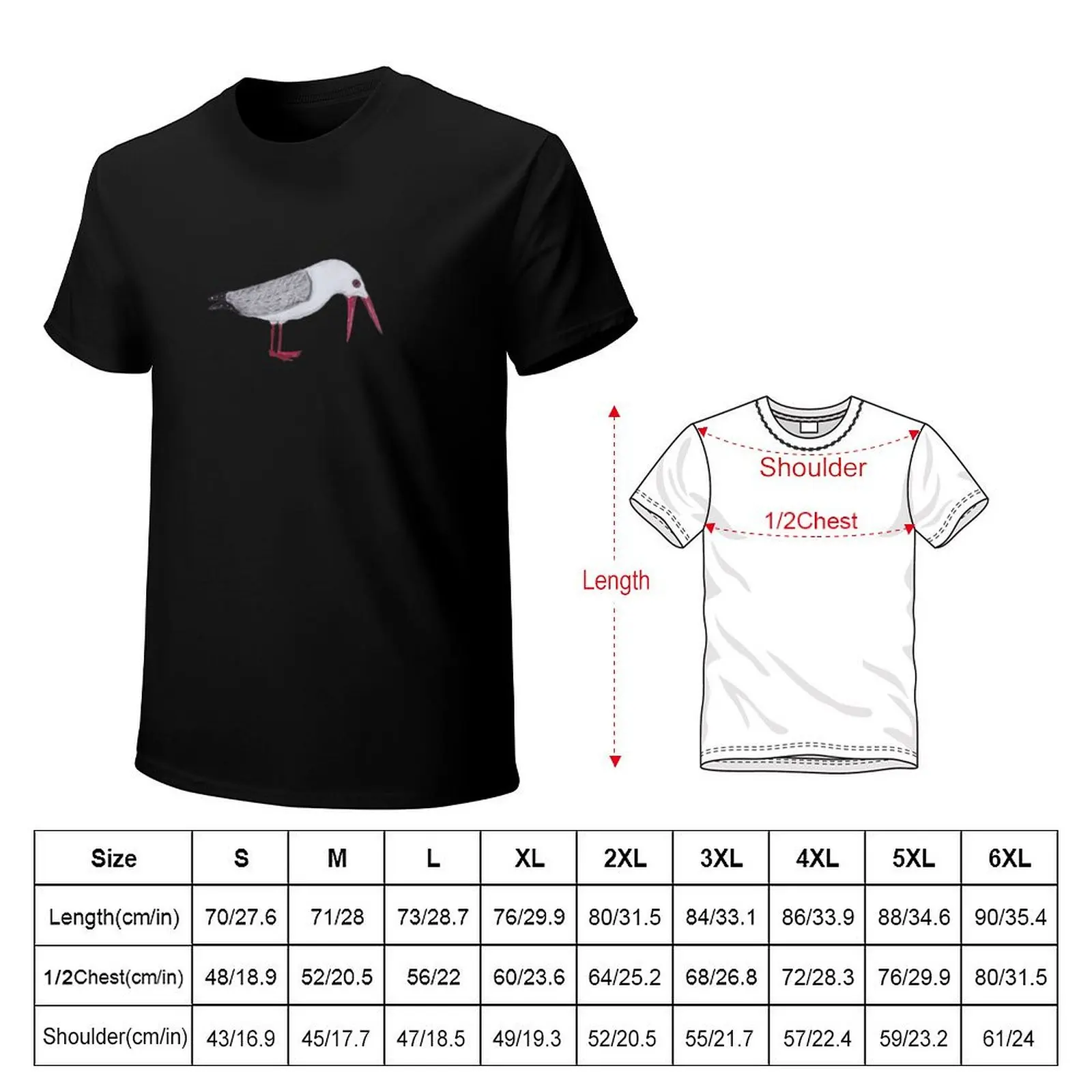 Also known as tarāpunga (Māori), the red-billed gull lives in New Zealand. T-Shirt Thanksgiving Day Tee Top