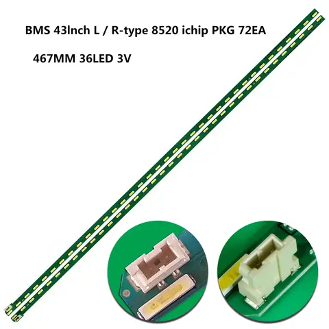 2 10 20 50pcs LED Backlight strip MAK63207801 MAK63207801A for 43LF541T 43LF590V 43LH560V 43LF540V 43LF5410 43UF9000 HC430EUN