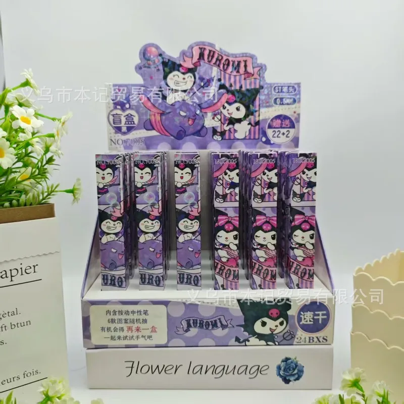 Cartoon Kuromi Neue 0,5mm Gel Stift Anime Nette Schwarz Kugelschreiber Studenten Zurück Zu Schule Büro Liefert Party Geschenke baby Dusche