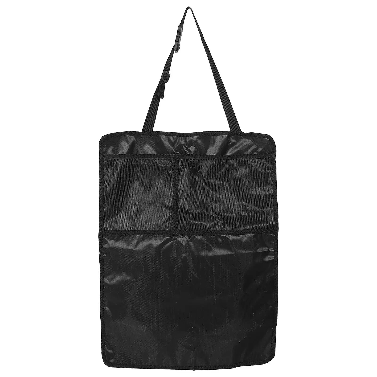 

Car Seat Protector Back Seat Cover Oxford Fabric Double Layer Design with Storage Pockets Wear Resistant Kick Proof for Car