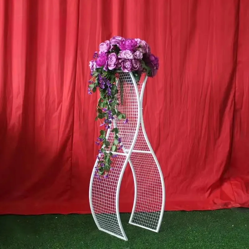 Ein Muss für Hochzeiten, Festivals und Partys! S-förmige große Wellen-T-Bühne mit Blumendekoration, 6 Stück – Detail 10