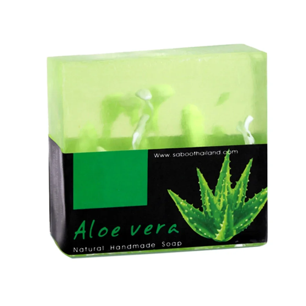 Natural Aloe Handmade Soap Moisturizing Whitening Natural Essential Oil Facial Cleansing Soap Facial Cleansing Supplies