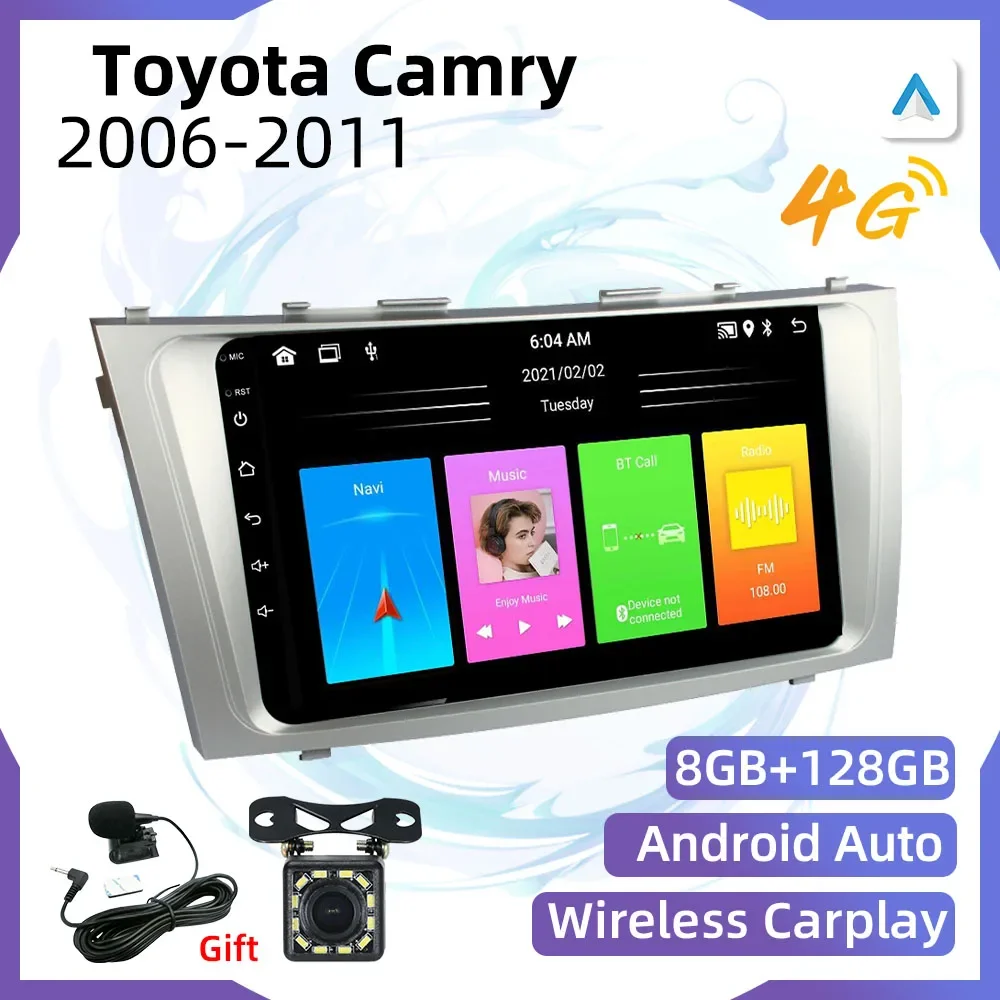 2 Din Android Car Radio for Toyota Camry 2006-2011 9