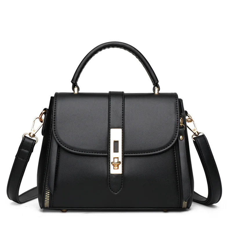 1PC New Retro Fashion Shoulder Bag Soft Leather Premium Sense Tote Crossbody Bag Ladies Bags