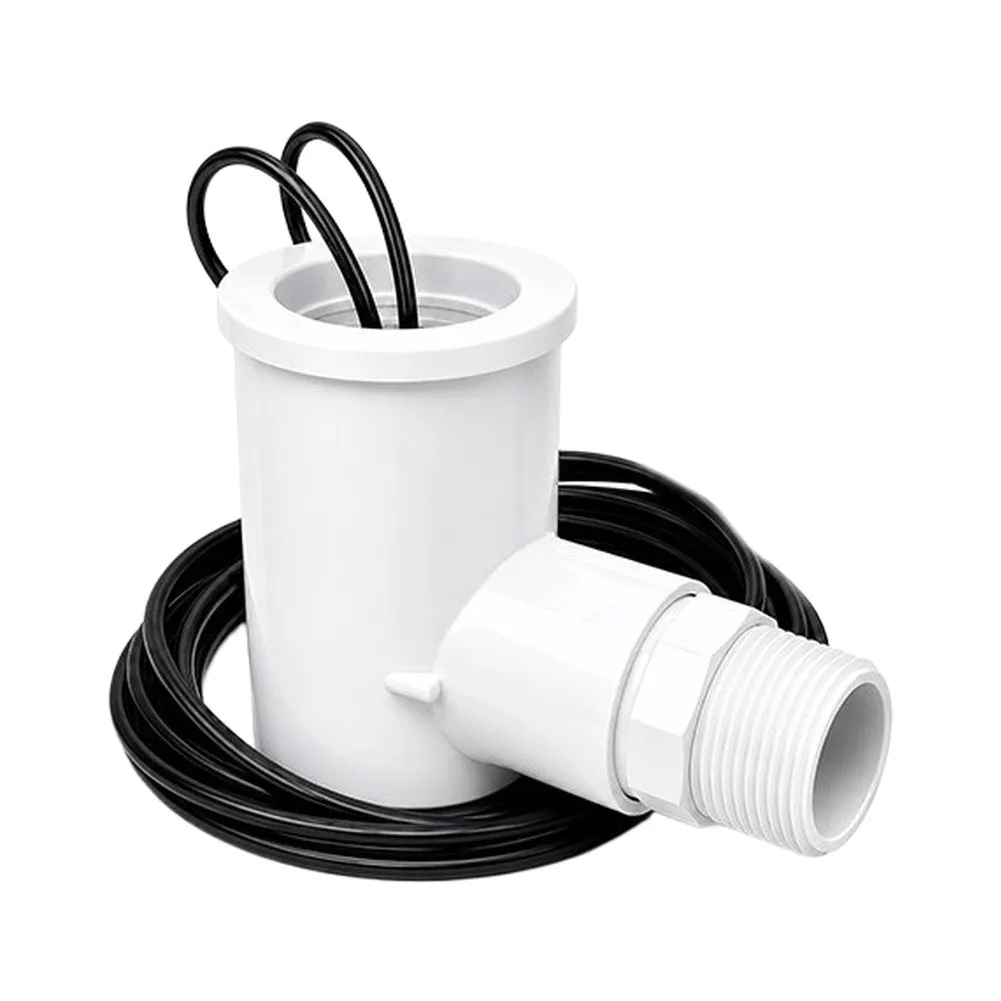 1pc Condensate Overflow Switch With 3/4in Adapter Adjustable Float Sensor For HVAC Heating Cooling Drain Line Water Level