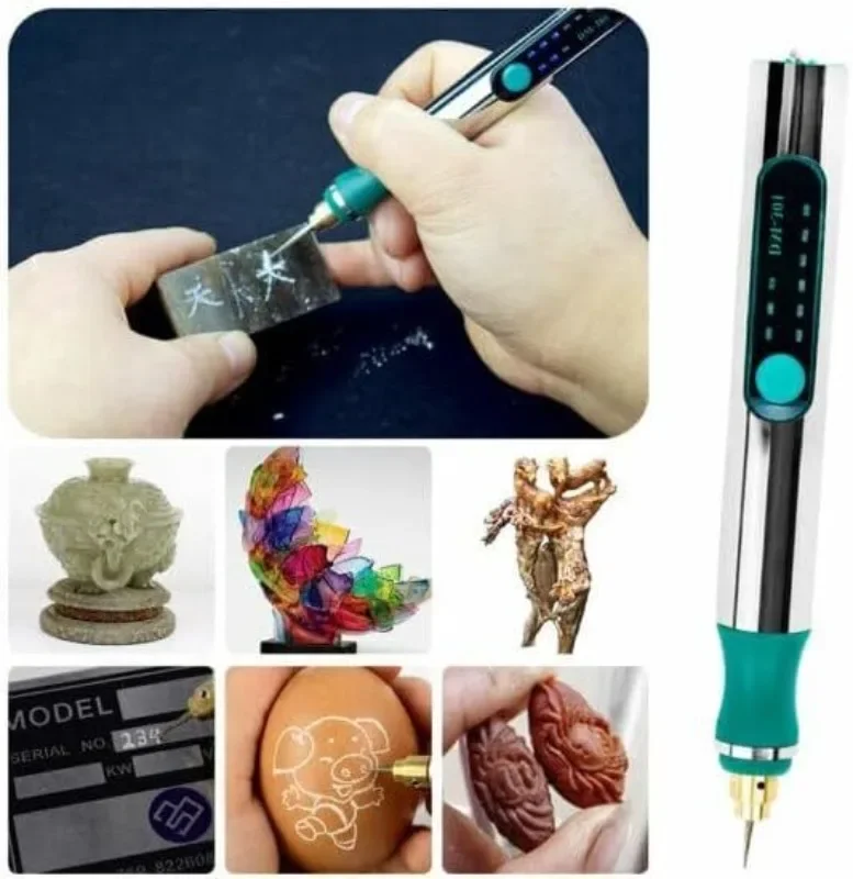 Electric DIY Engraving Pen Portable Artisan Handmade Pen Etching Craft Tools Machine For Glass Metal Wood