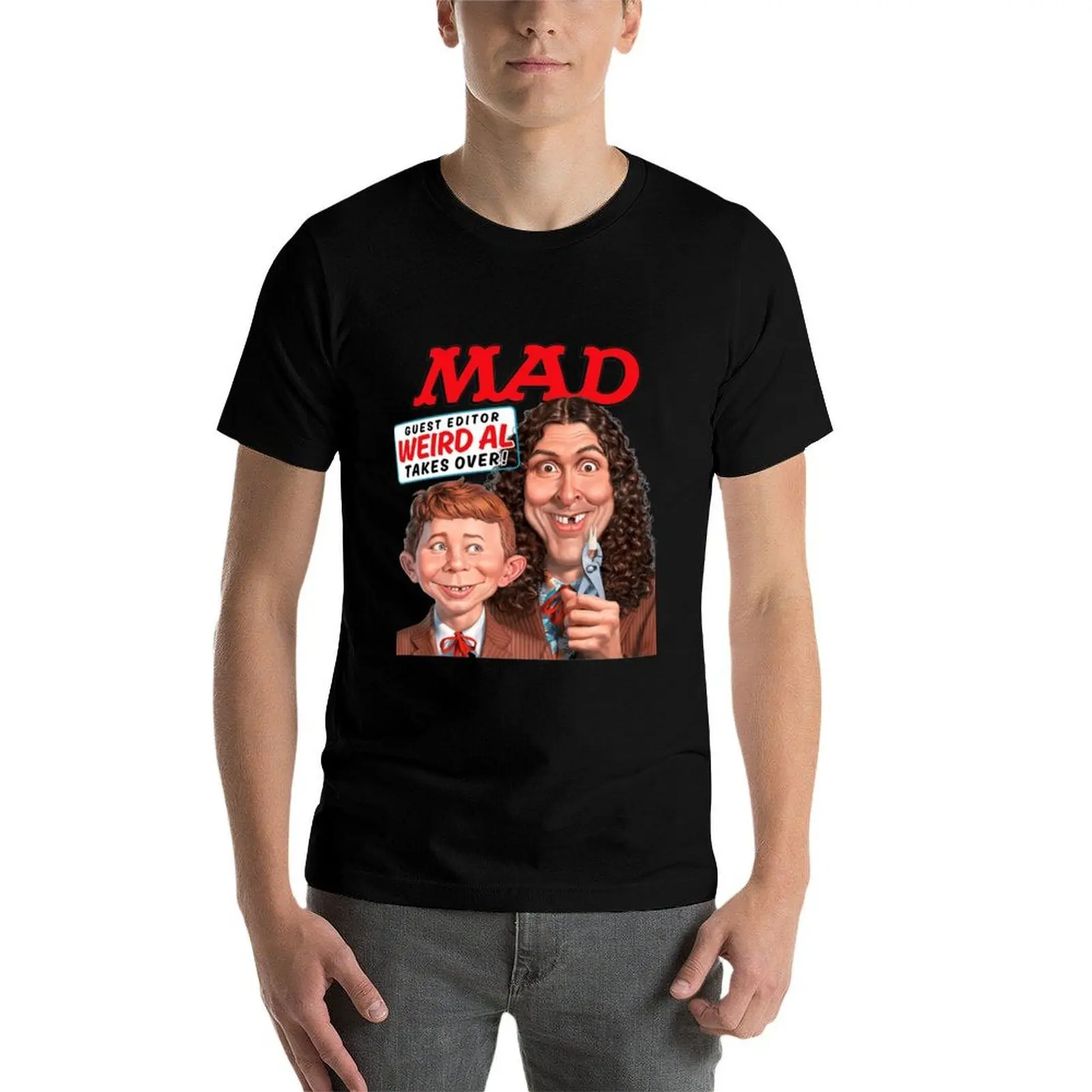 

MAD Guest Editor Weird Al Takes Over Classic T-Shirt cotton t shirts high quality t shirt man casual T-Shirt