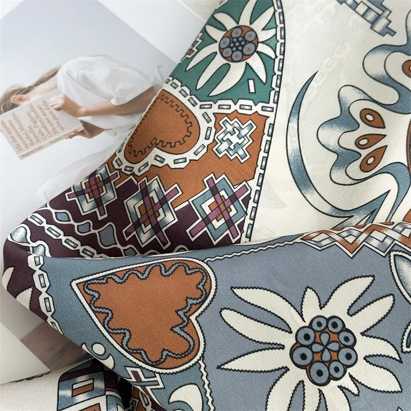Horse Print Women 90CM Bandanas 90 Shawls Bag Belt Decoration Head Hair Accessories Valentine's Day Gift view 6