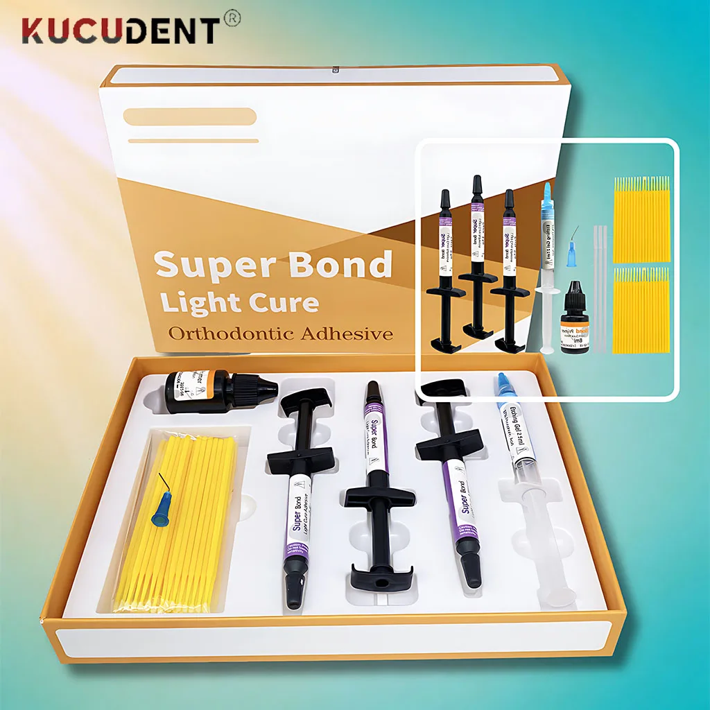 

Стоматологический ортодонтический клей, светоотверждаемый клей, набор для системы прямого склеивания кронштейнов, брекеты из буккальной трубки, инструмент для стоматологического материала