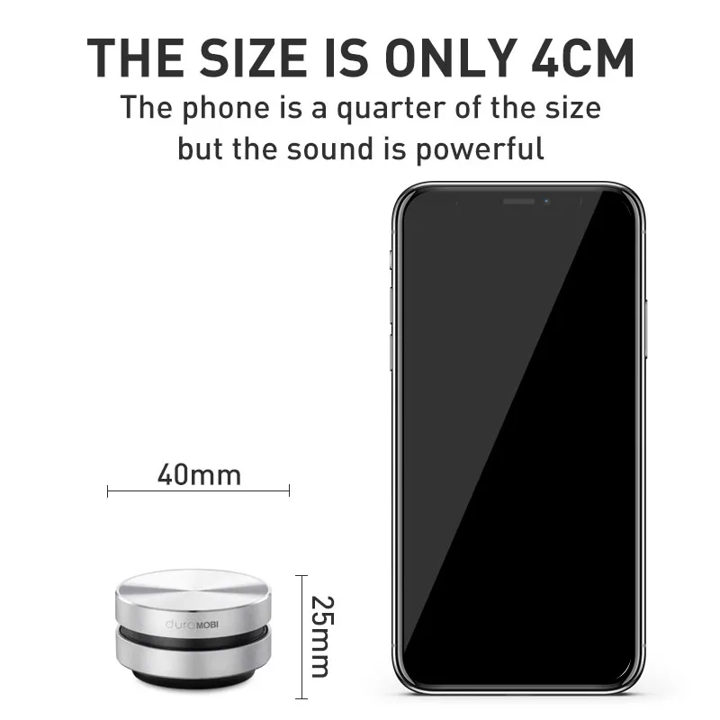 Bone Conduction Speakers DURAMOBI Protable Bluetooth TWS Hifi Stereo Dual Sound Channels Mini Audio Box with HD Call FM Radio