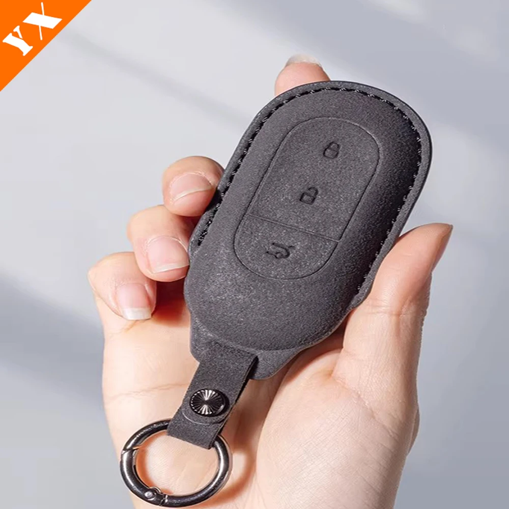 2024-2026 For Leapmotor T03 Interior Accessories Car Remote Control Key Case Keychain Garnish Trim Cover
