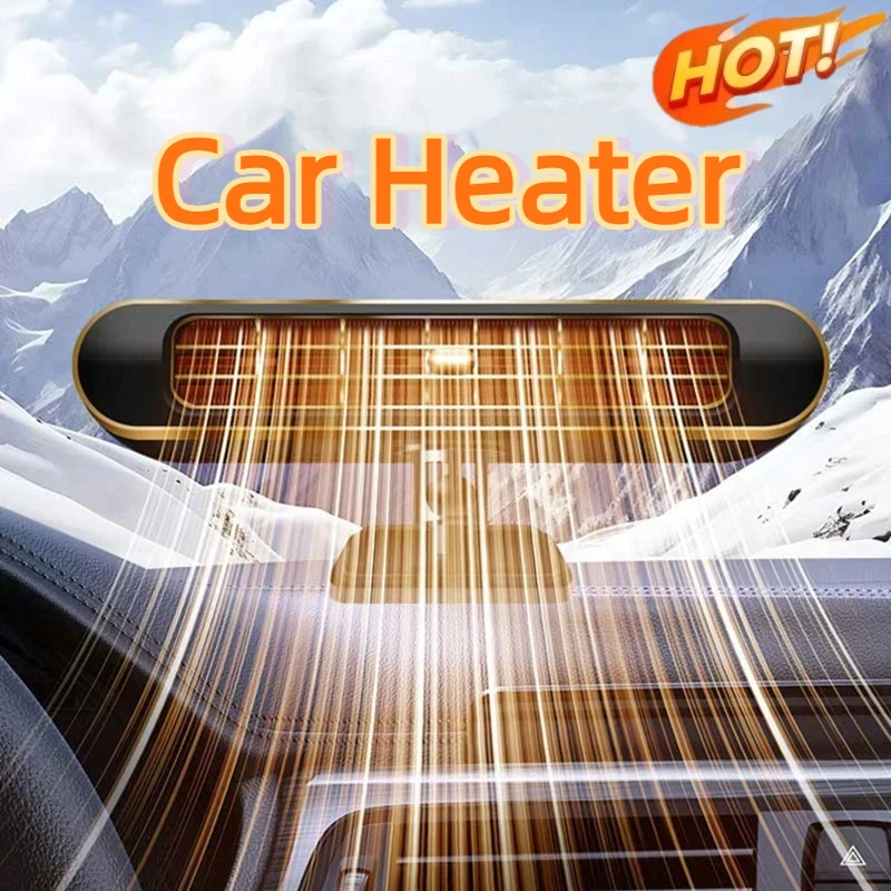 200W Electric Car Heater Air Cooler Fan 12V Portable Demister Defroster Heating Fan Dryer Windshield Defogging Accessroie 2026