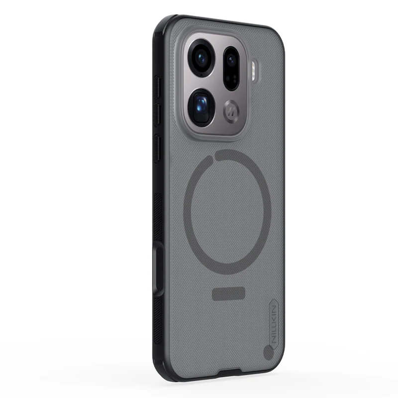 Магнитный матовый чехол Nillkin для OPPO Find X9/Pro, ТПУ с мягкими межками, жесткая задняя часть из ПК, противоскользящий беспыльный матовый чехол