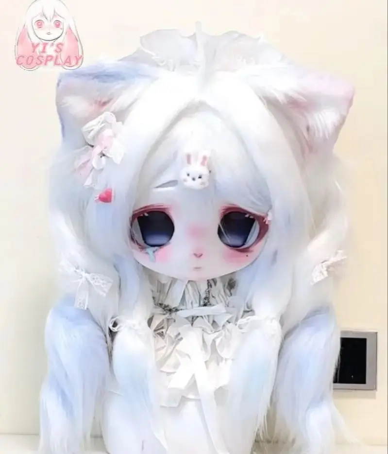 

Customized Fursuit Handmade Head Yis cosplay Custom Furry head Kigurumi Head Cosplay Kemono Headsets Beast Fursuit Kemono Head