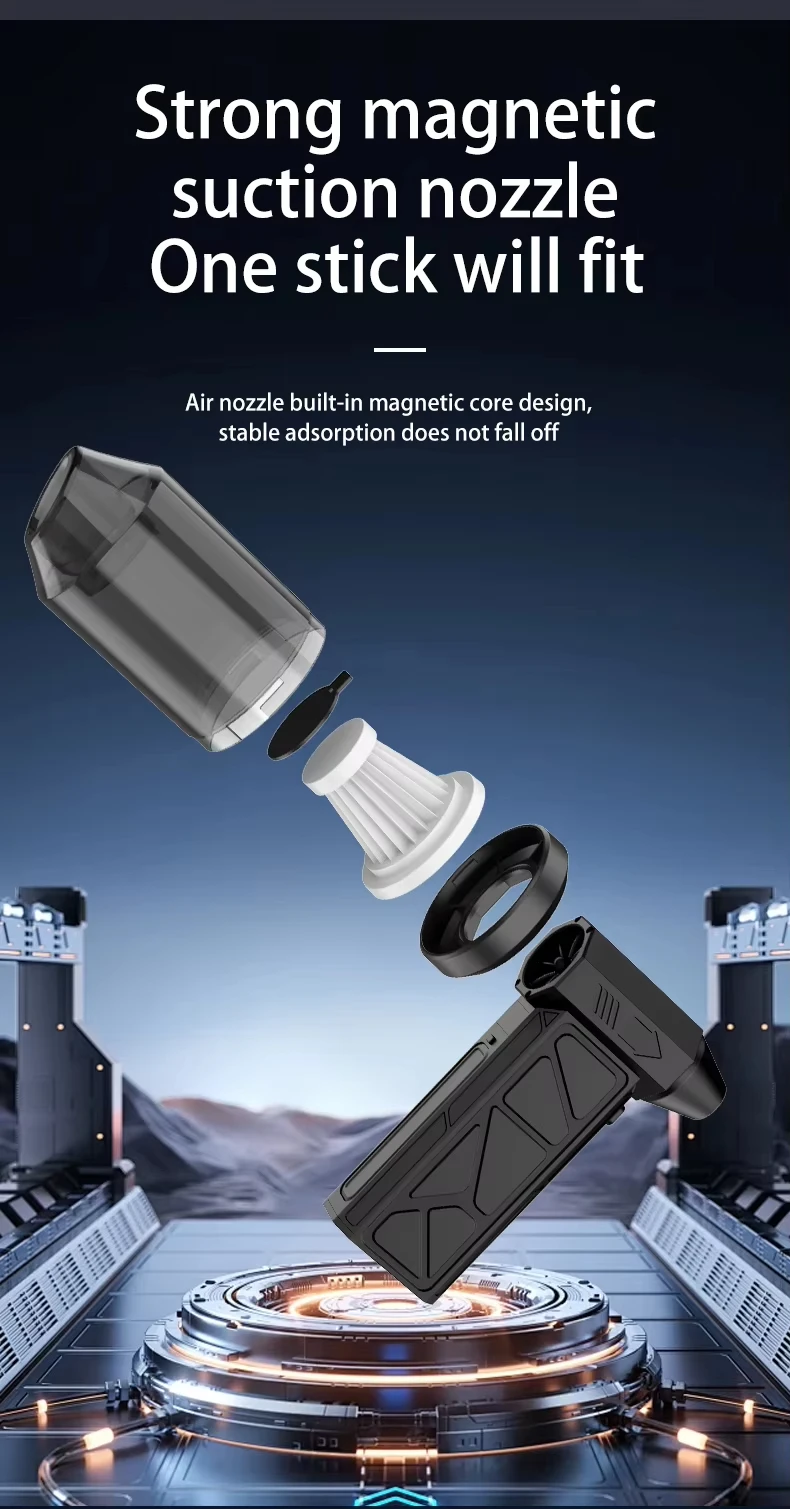 Мини турбо-вентилятор с бесщеточным двигателем, 13000 об/мин