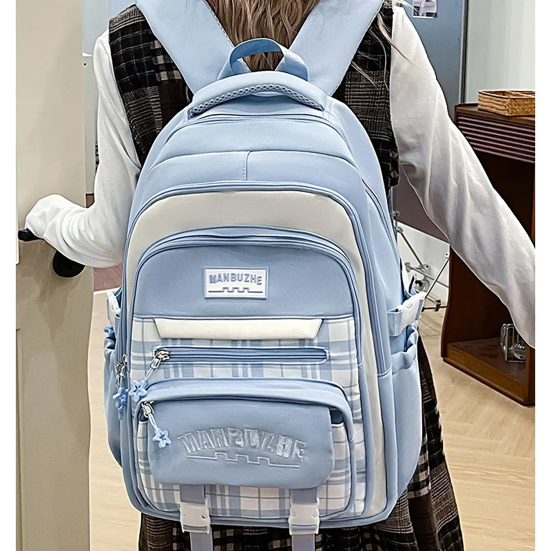 Unisex rugzak voor studenten: schooltas met grote capaciteit voor woon-werkverkeer en reizen (middelbare school, middelbare school, universiteit)