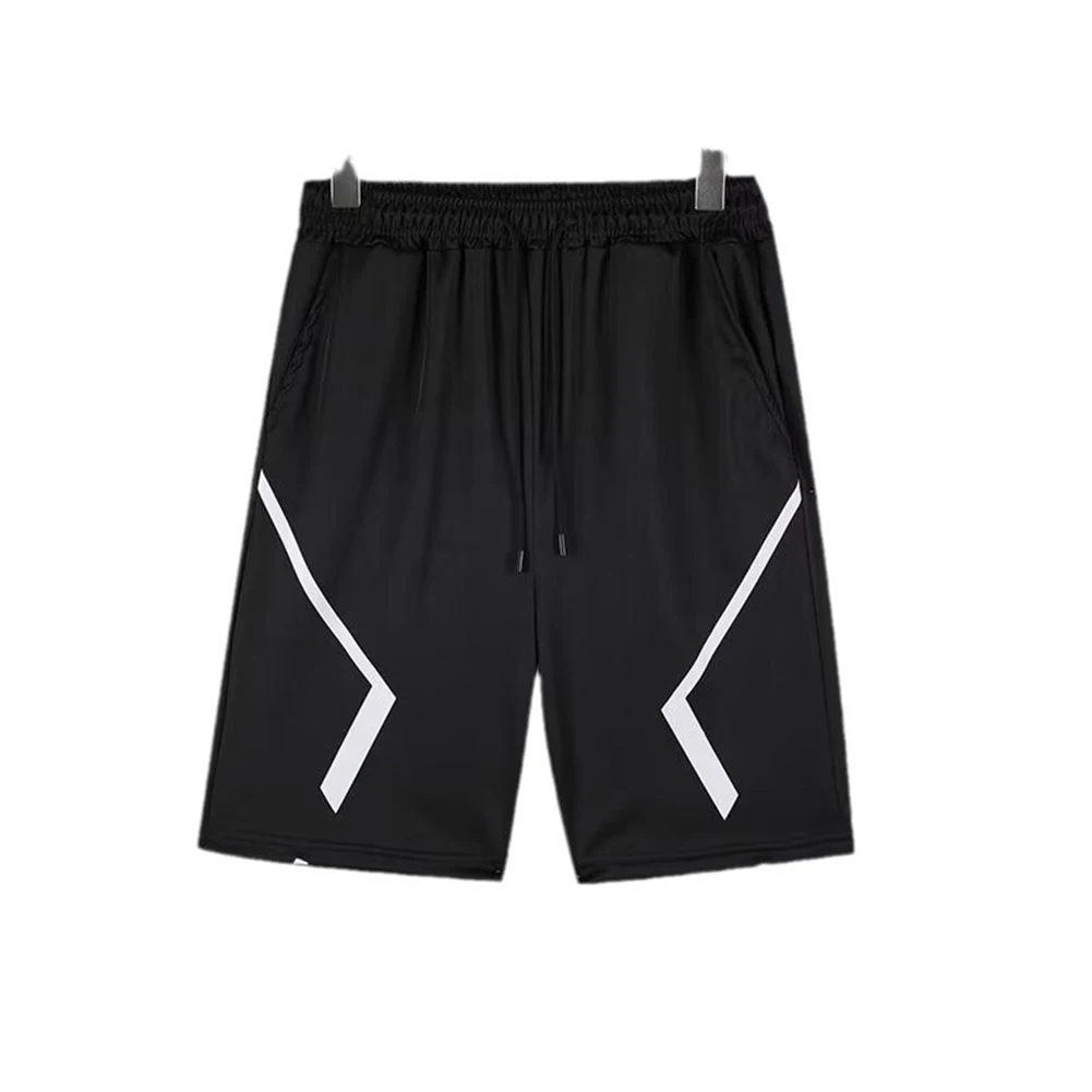 

Breathable Sportswear Men Running Shorts Comfortable Fit Elastic Waistband Quick Dry Material Straight Pants Style