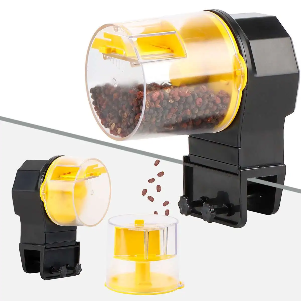 

Adjustable Auto Fish Feeder Feeding Aquarium Tank Automatic Food Dispenser Timer
