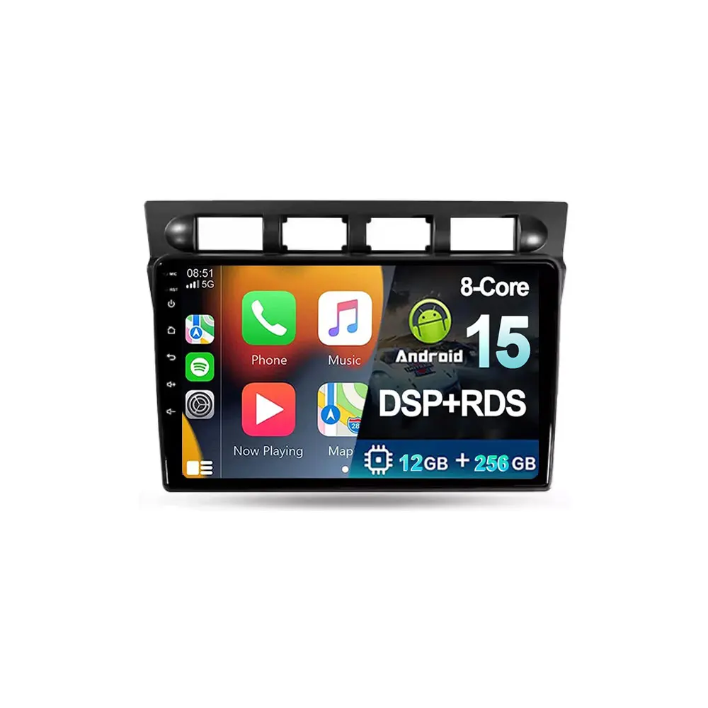 Android 15 Carplay Auto Multimedia Voor Kia Morning Picanto 2004-2007 2 K Radio Stereo WIFI GPS Navigatie WIFI 4G BT DSP DVD - afbeelding 2