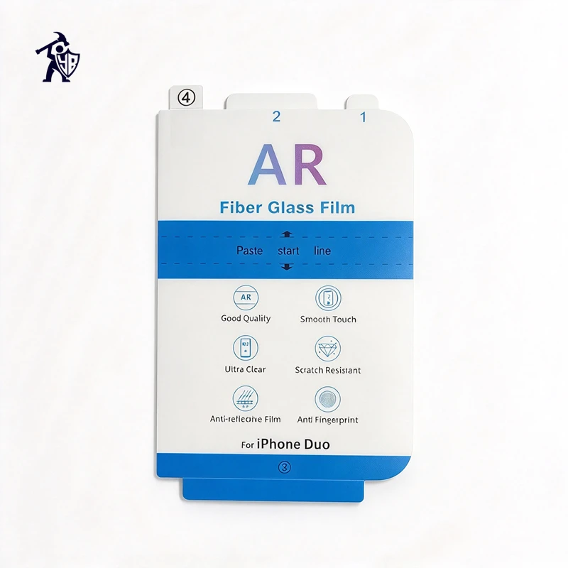 AR AR Anti-Reflective Fiber Glass Screen Protector For iPhone Duo HD Full Cover Fingerprint Unlock in Seconds - Aliexpress Deal