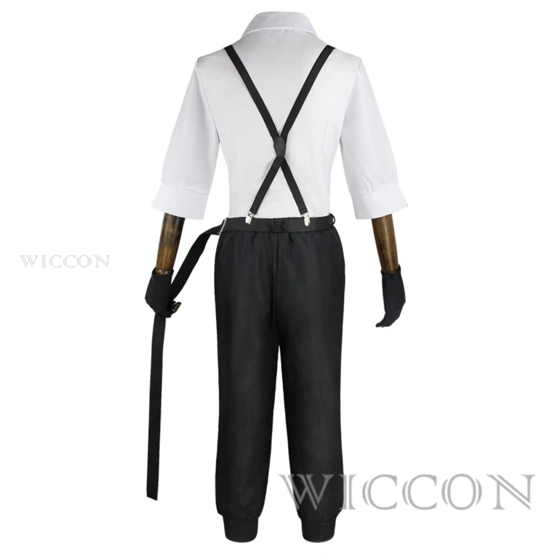 Anime BSD Atsushi Nakajima Cosplay Costumes Shirts Pants Set Uniform Halloween Christmas Party Clothes
