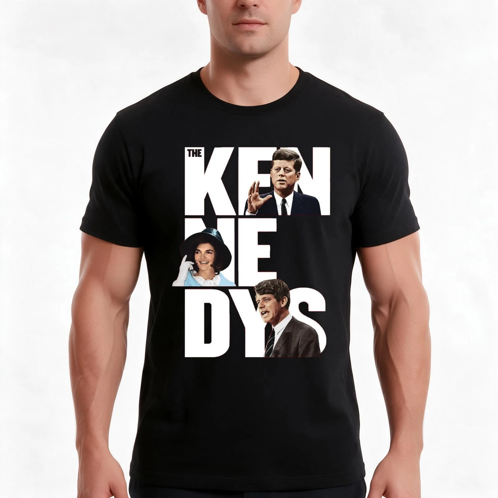 The Kennedys American Dynasty T-Shirt Summer Casual Cotton Tee Oversized Streetwear Tops Vintage Graphic Print 100% Cotton