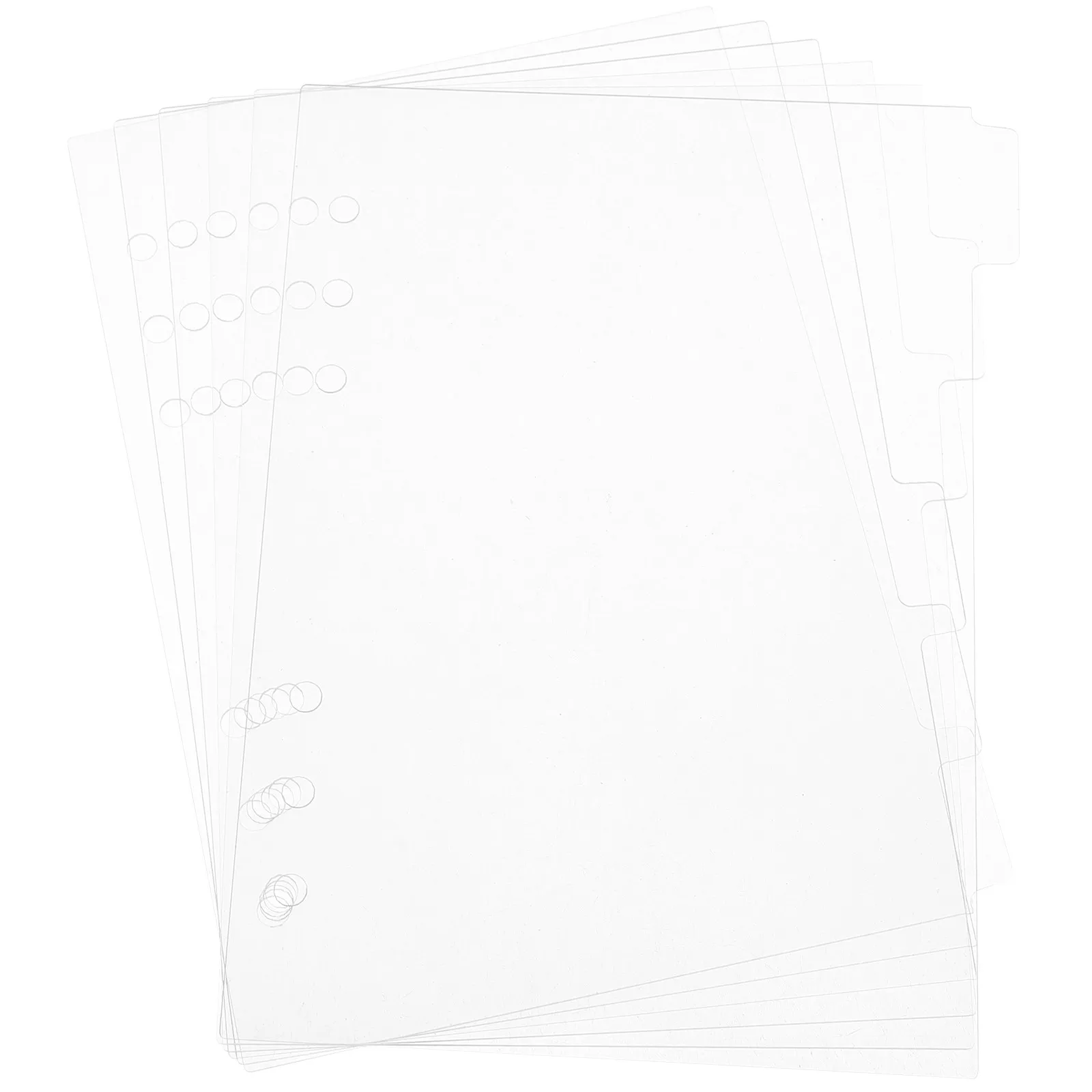 6Pcs Acrylic Notebook Cover Transparent Refillable Binder Shell for DIY Journal Planner A5 Organizer Modern Clear Sheet - view 4