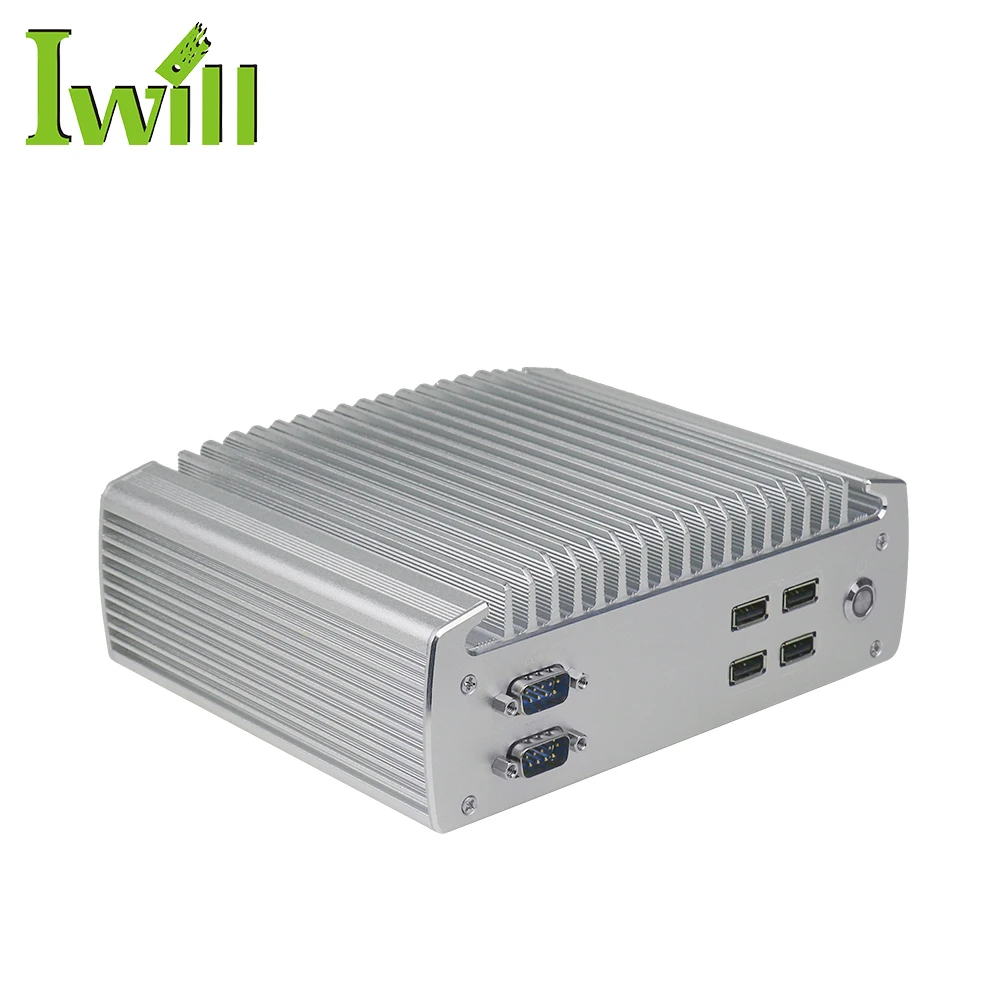 

Iwill Fanless PC Intel Celeron J1900 Industrial embedded Computer Hardware Industrial Mini IPC X86 for POS