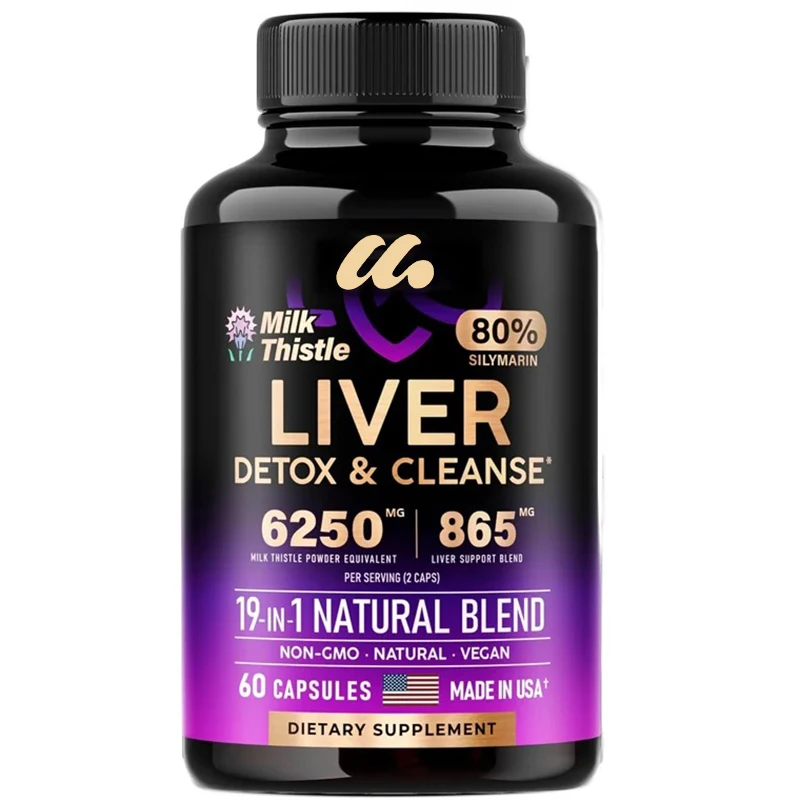 

Liver cleansing, detoxification,and repair 60 capsules 19 in 1containing milk thistle,dandelion, Korean thistle extract,beetroot