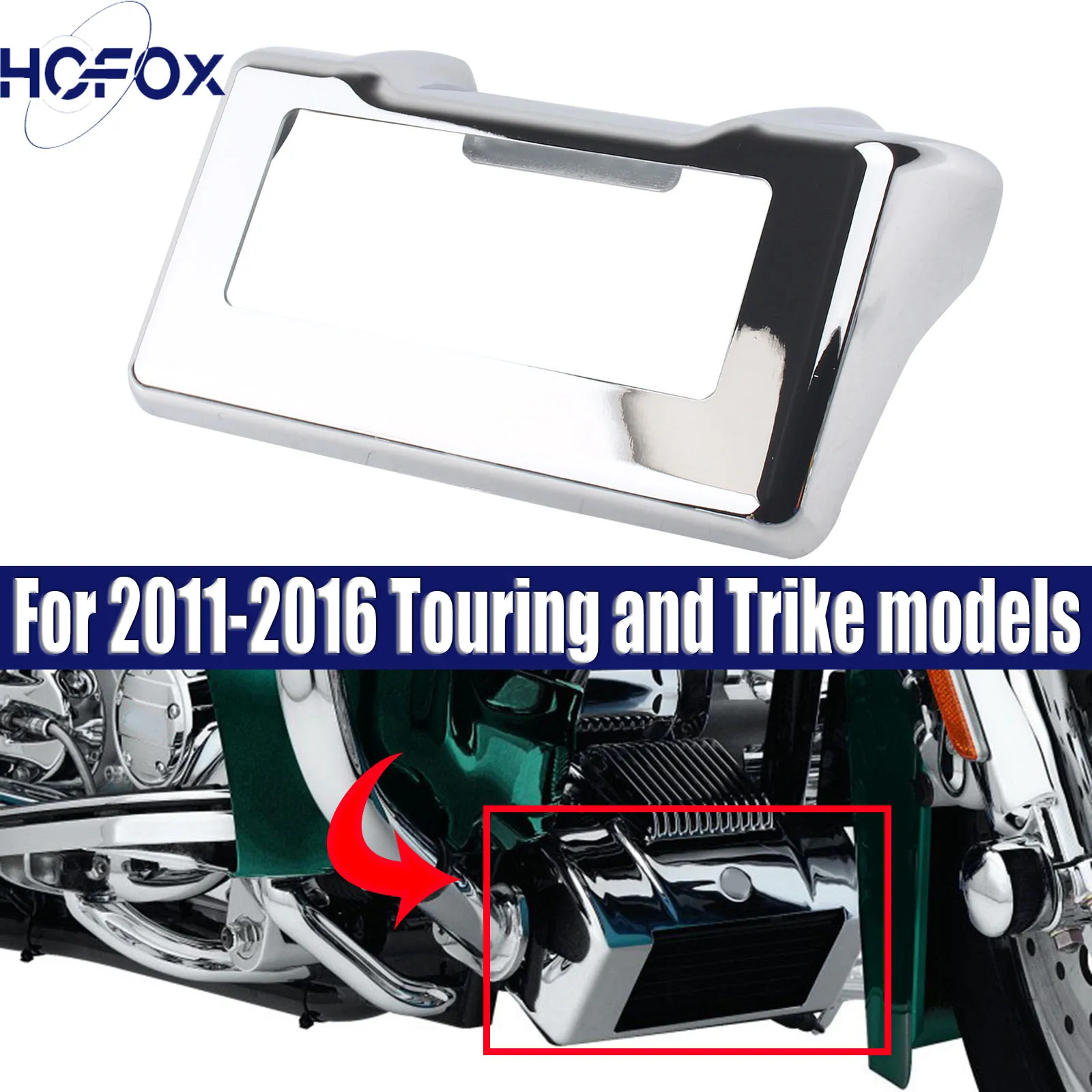 

Chrome Black Oil Cooler Cover Replacement Parts For 2011-2016 Touring and Trike models Oil Cooler Cover