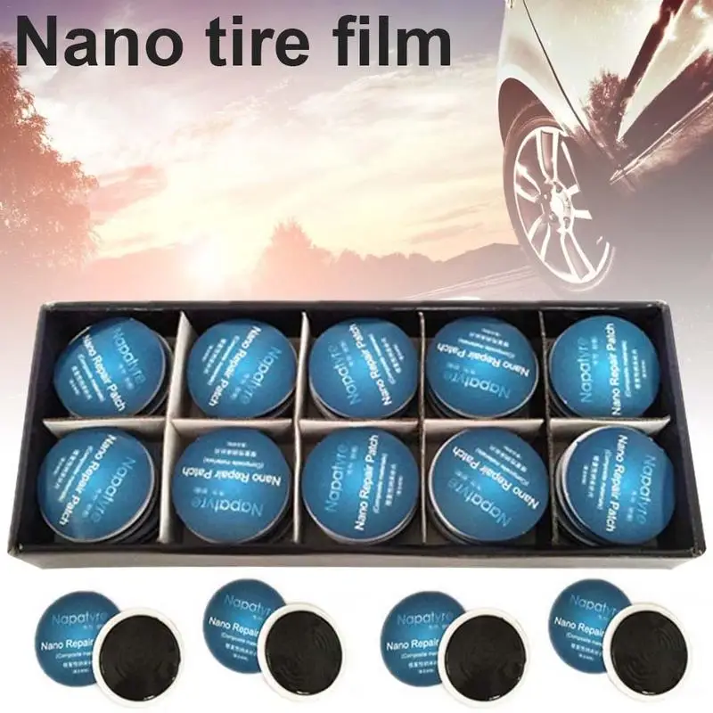 20Pcs/Set Fast Self-adhesive Cold Film Car Drying Inner Tube Vacuum Tire Repair Tool Without Glue Patch