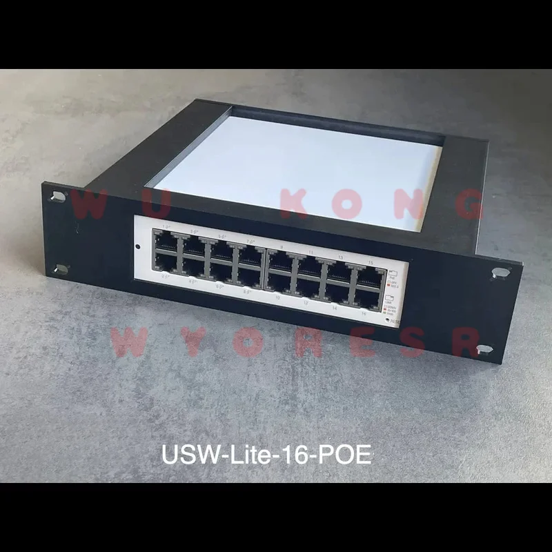 WYORESY for UniFi 16PoE Lite/Cloud Key Gen2 10/19 Inch Rack Mount Bracket Fast Heat Release Optimizes Rack Internal Airflow