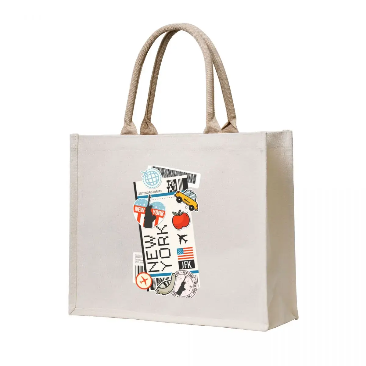 

Boarding pass New York Tote Bag tote bag university tote bag men Women's shopper sac pour femme