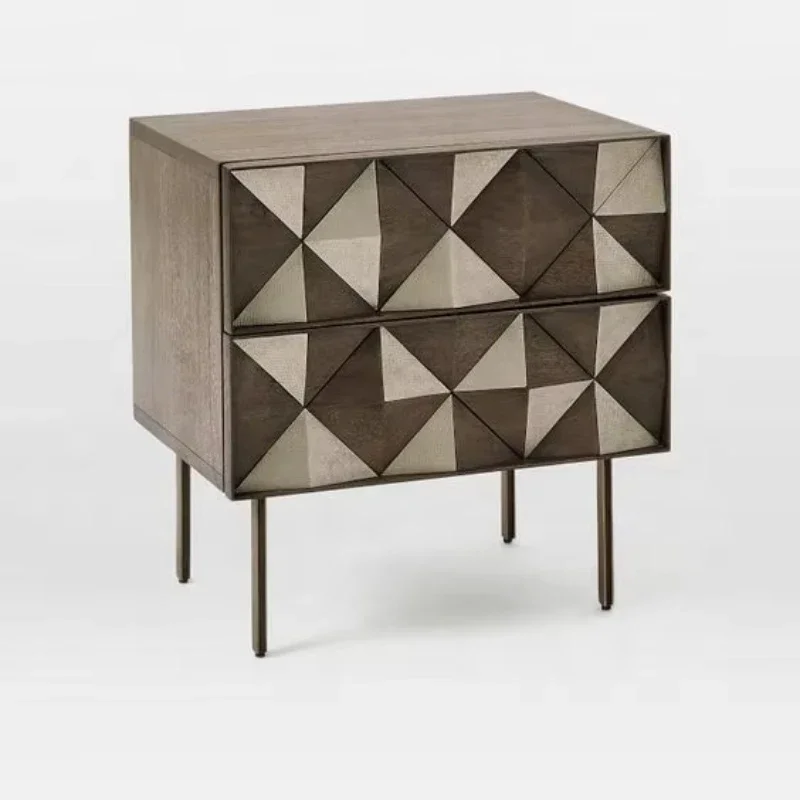 Luxury furniture bedside table wooden bedside table bedroom