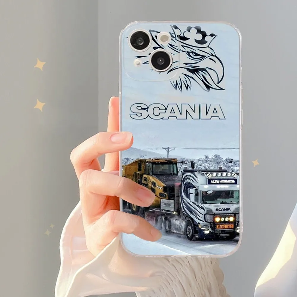 Scanias Saabs Truck Phone Case For IPhone 16 15 14 13 12 Mini 11 Pro XS Max X XR SE 6 7 8 Plus Soft Silicone Cover