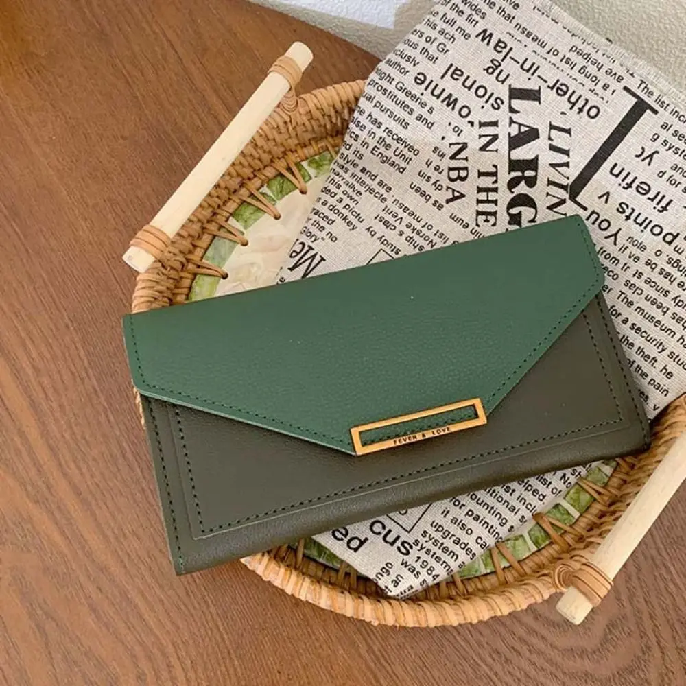 Mode Pu Leder Umschlag Brieftaschen tragbare multifunktion ale Frauen lange Clutch Tasche koreanischen Stil Geldbörse Wickelt asche Frauen