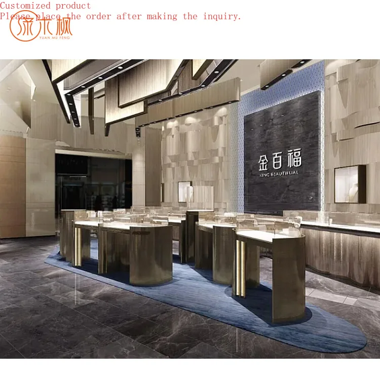 

Shop Design Jewelry Showcase Display Artisanal Craftsmanship Glass Jewellery Showcase Display Factory Direct Sale