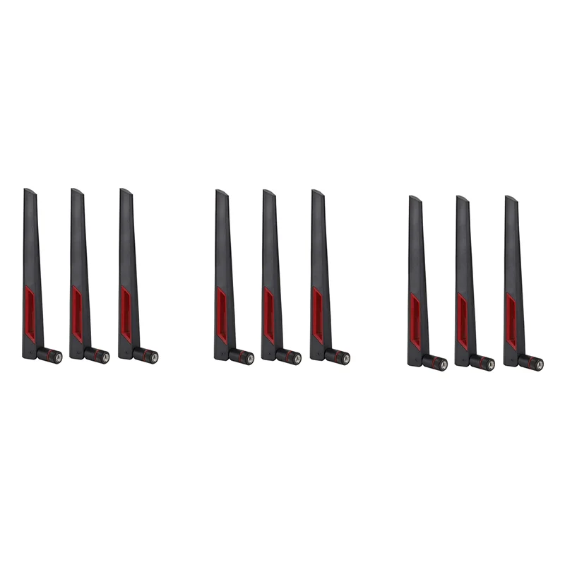 PHILE-High Gain Router Antenne SMA 8Dbi 2.4G/5.8G Dual Band Antenne Wifi Router Adapter Voor ASUS AC68U/AC88U/AC66U 9PCS